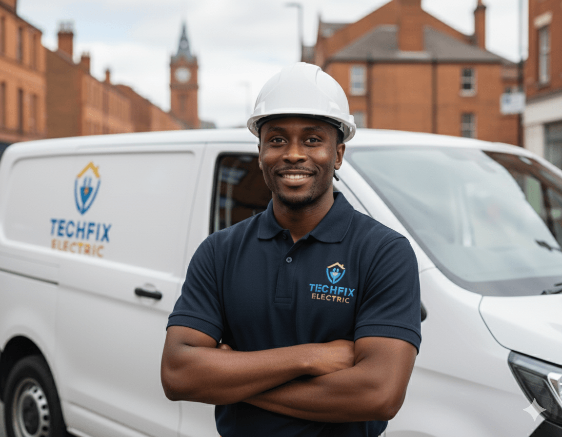Expert electrician services in Birmingham by TechFix